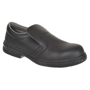 Portwest - Chaussures de sécurité basses type mocassin S2 - Industrie agroalimentaire Noir Taille 47 - Publicité