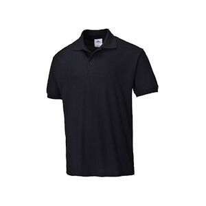 Portwest - Polo de travail manches courtes NAPLES Noir Taille MM