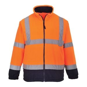 Portwest - Polaire bicolore HV Orange / Bleu Marine Taille L - Publicité