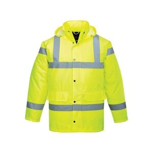 Portwest - Parka de travail avec capuche intégrée TRAFFIC HV Jaune Taille SS