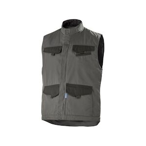 Cepovett - Gilet de travail sans manches matelassé FACITY Gris Foncé / Noir Taille SS