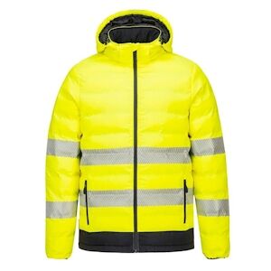 Portwest - Doudoune de travail chauffante par ultrasons HV Jaune / Noir Taille 2XL - Publicité