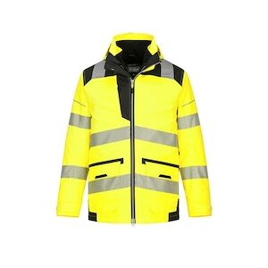 Portwest - Parka de travail 5 en 1 PW3 HV Orange / Noir Taille MM