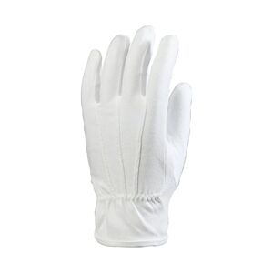 Coverguard - Gants de précision blanc en coton coupe ville avec mini picots EUROLITE 4170 (Pack de 300) Blanc Taille 7