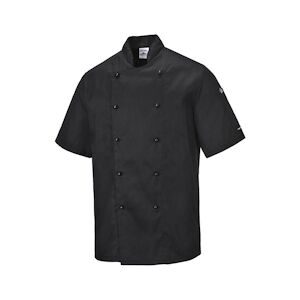 Portwest - Veste de cuisine manches courtes KENT Noir Taille XLXL