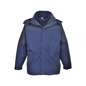 Portwest - Parka de travail bicolore AVIEMORE Bleu Marine Taille XLXL