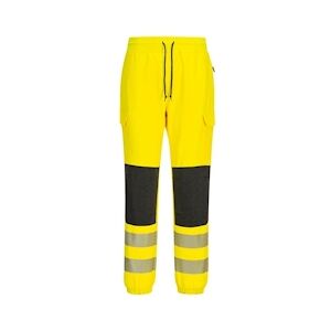 Portwest - Pantalon de travail confortable haute visibilité Flexi classe 2 KX3 Orange / Noir Taille SS