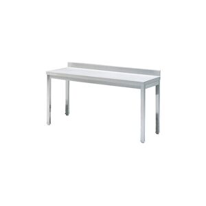 Table Inox de Travail avec Dosseret 900 x 700 mm 900x700x850mm VIRTUS GROUP