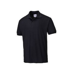 Portwest - Polo de travail manches courtes NAPLES Noir Taille LL