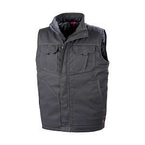 Lafont - Bodywarmer de travail mixte sans manches ELKI Gris Foncé Taille LL