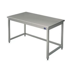 Table Inox de Travail sans Etagère et sans Dosseret Gamme 700 mm Virtus