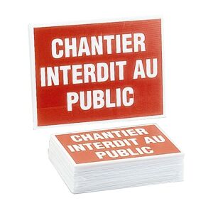 NOVAP Lot de 25 panneaux ''Chantier interdit au public'' - NOVAP - 4306148