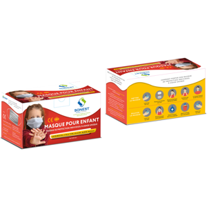 Axess Industries masque chirurgical jetable pour enfants