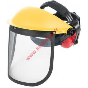 Visiere grillagee de forestier avec casque anti-bruit Silverline 140878