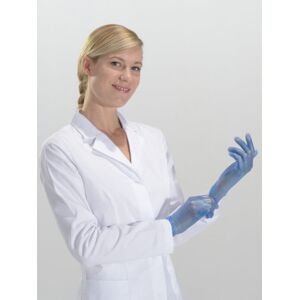 MUTEXIL Gant vinyle poudre bleu - Contact alimentaire non sterile - Boite de 100
