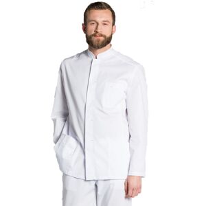 DYNEKE Tunique medicale blanche a manches longues homme