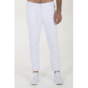 DYNEKE Pantalon ruban microfibre blanc