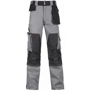 NORTH WAYS Pantalon de travail en coton stretch Howard gris et noir North Ways