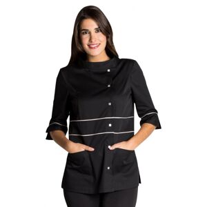 DYNEKE Blouse courte noire Glamour