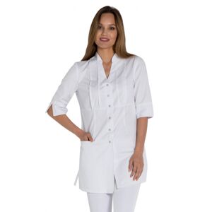 DYNEKE Blouse blanche esthéticienne luxe style
