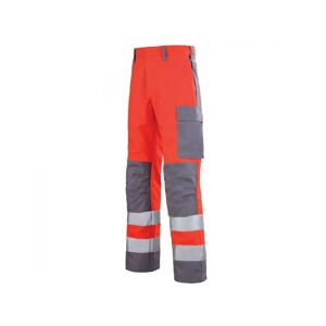 Adolphe Lafont Pantalon de travail Hivi rouge et gris acier mars A. Lafont