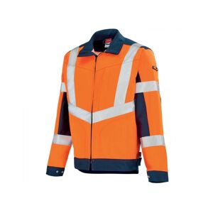 Adolphe Lafont Veste de travail Hivi orange fluo et bleu marine Lafont