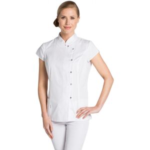 DYNEKE Blouse blanche Estheticienne, Col Mao