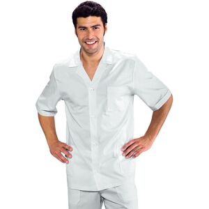 ISACCO Tunique Medicale blanche Homme Coupe Sport