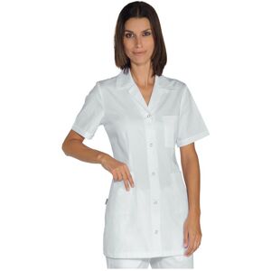 ISACCO Tunique Médicale Blanche Femme Marbella 100% Coton