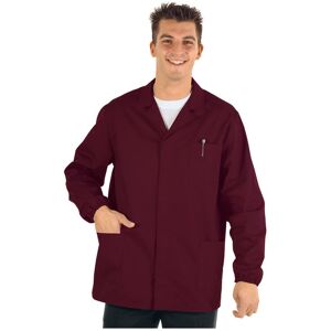 ISACCO Veste Médicale Homme Manches Longues Sport Bordeaux