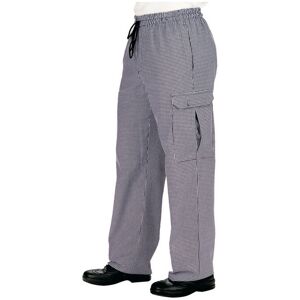 ISACCO Pantalon Chef Cuisinier Pied de Poule