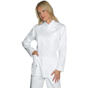 ISACCO Tunique Medicale Manches longues Micro fibre 100% Polyester Taipei Blanc