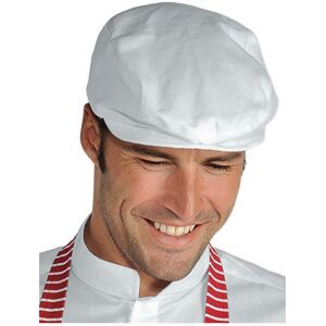 ISACCO Beret de cuisine Coppola blanc