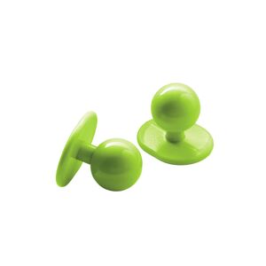 ISACCO Lots de 10 boutons pour vêtements de cuisine couleur vert pomme