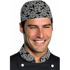 ISACCO Toque Bandana Cuisine Noir Blanc