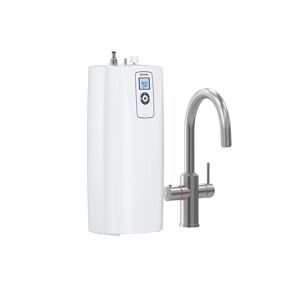Eltron STIEBEL ELTRON nouveau système d'eau bouillante HOT 2,6 N Premium + 3in1 c 206271 brossé, eau chaude (95 °C) en une seconde, équipé d'un appareil à eau chaude et d'un robinet spécial pour la cuisine, testé TÜV
