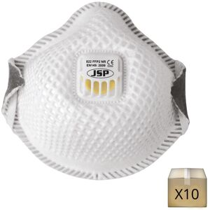 JSP x10 Masques moulés FFP2 FLEXINET avec valve JSP