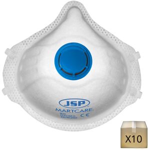 JSP x10 Masques FFP3 avec valve à usage unique MARTCARE JSP