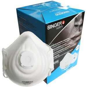 Singer Safety x10 Demi-masques FFP1 NR D confort avec valve Singer Safety