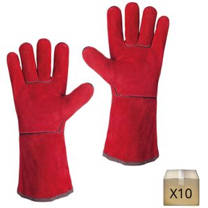 Singer Safety x10 Gants soudeur cuir croûte Singer Safety