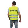 Gilet d'évacuation jaune fluo