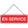 Panneau 250 x 80 mm En service - Hors service