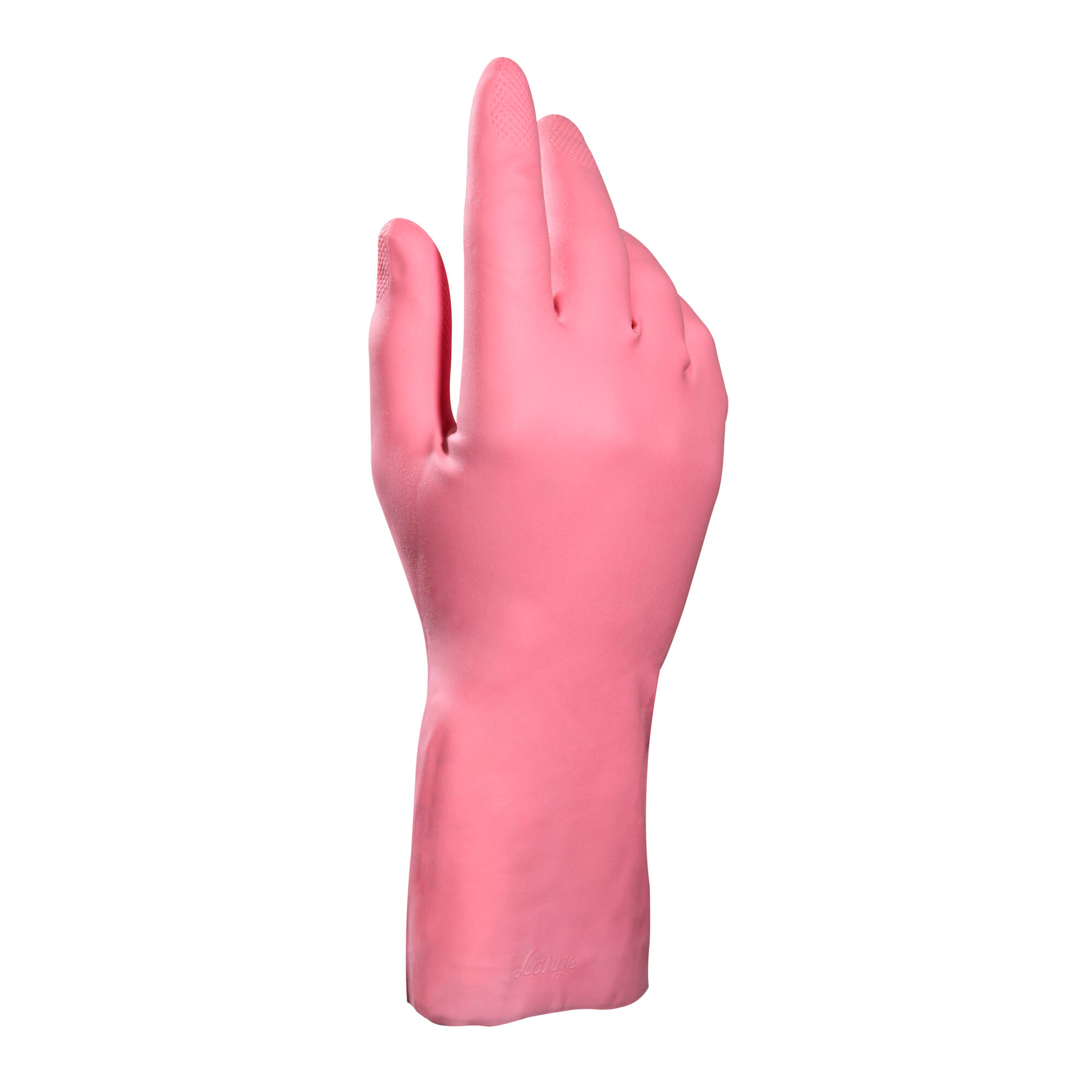 Gants de ménage Mapa latex poudré rose Vital 115 - Taille 9 - Lot de 10 6