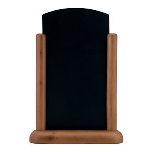 Securit®  Ardoise de table Top medium - Bois avec finition  laquée Marron foncé - 20x28cm