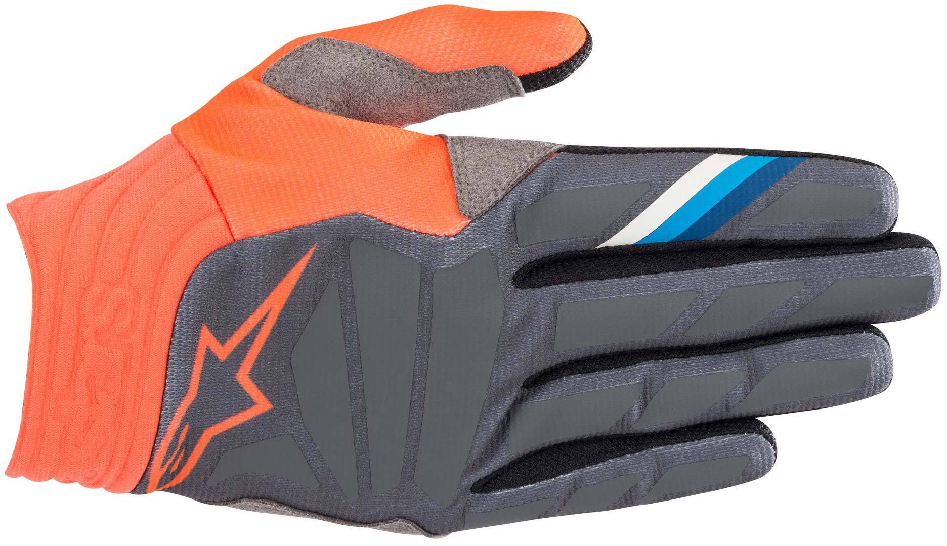 Alpinestars Aviator Gants de motocross Gris Orange taille : S