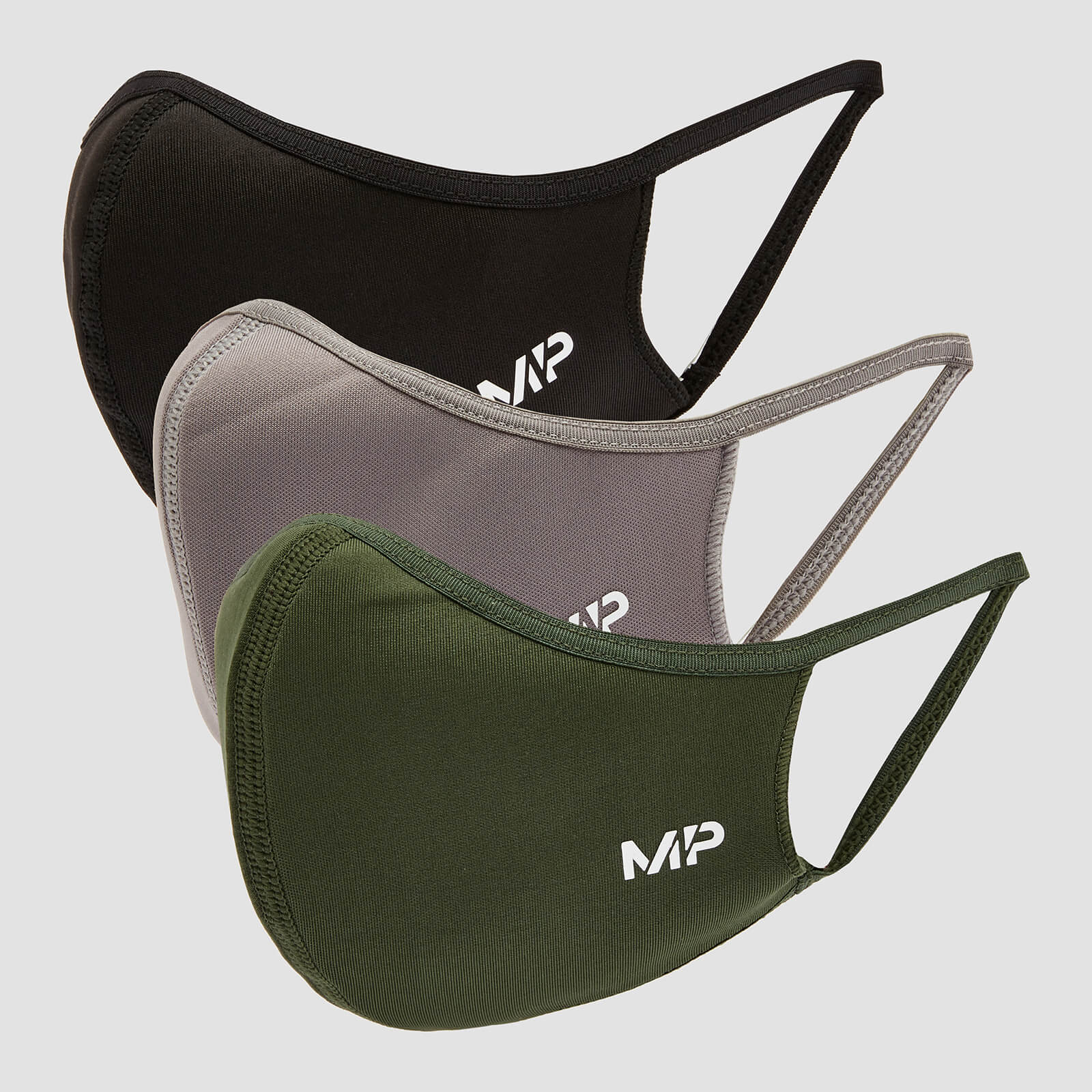 MP Curve Mask (3 Pack) - Black/Leaf Green/Carbon - S/M