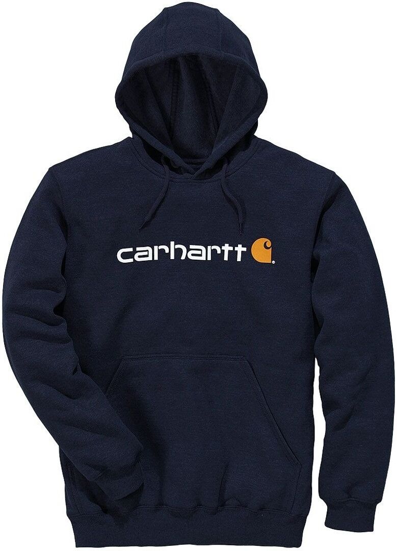 Carhartt Signature Logo Midweight Hoodie  - Blue