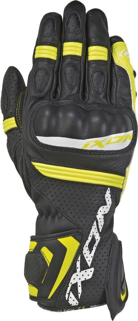 Ixon Rs Tempo Air Motorcycle Gloves  - Black Yellow