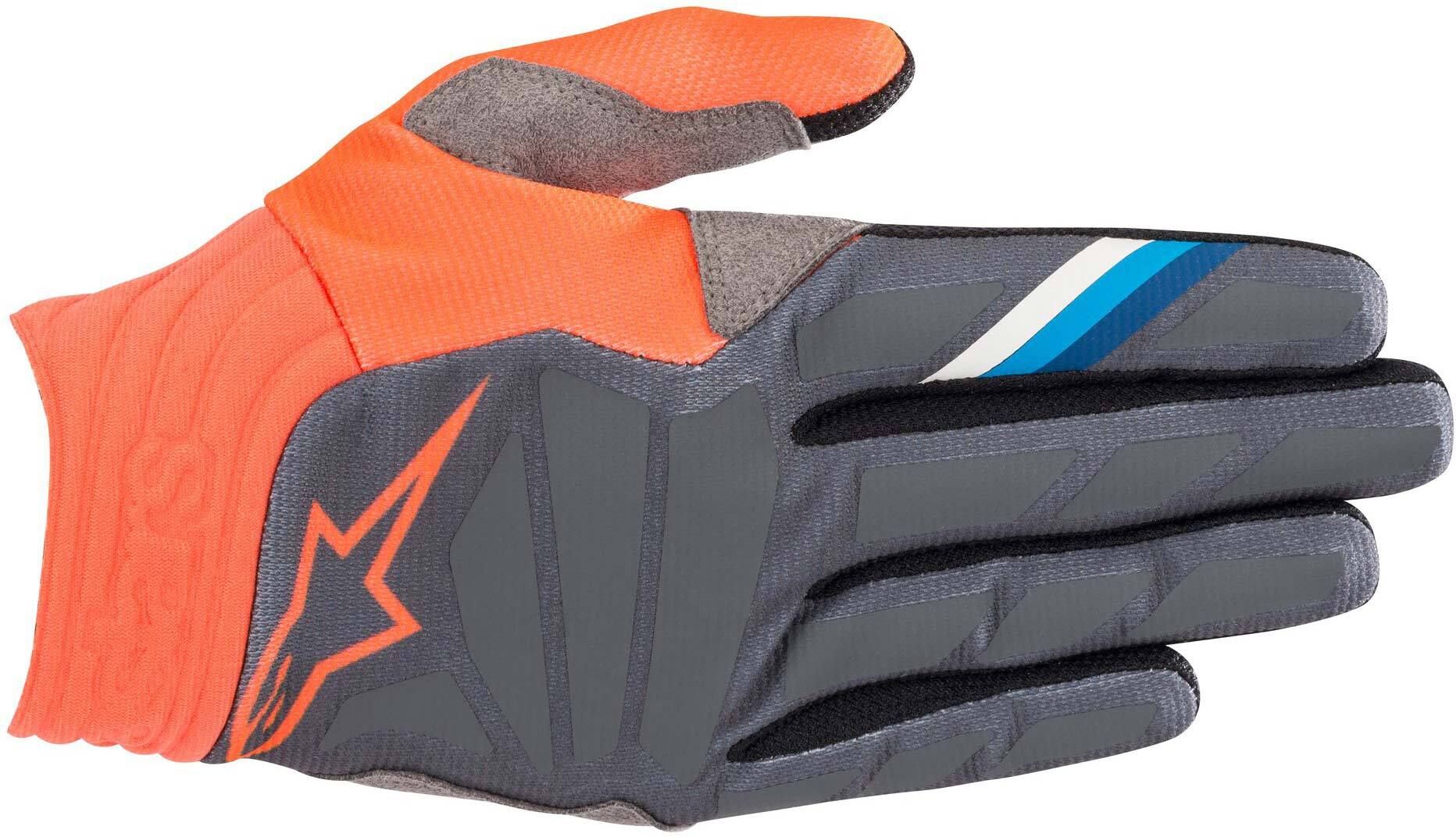 Alpinestars Aviator Motocross Gloves  - Grey Orange