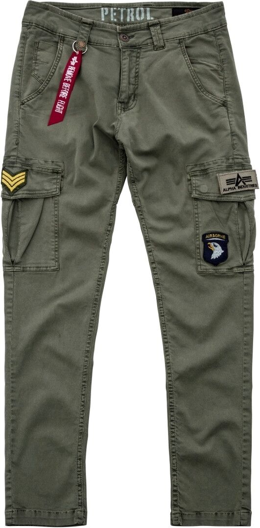 Alpha Industries Petrol Patch Pants  - Green